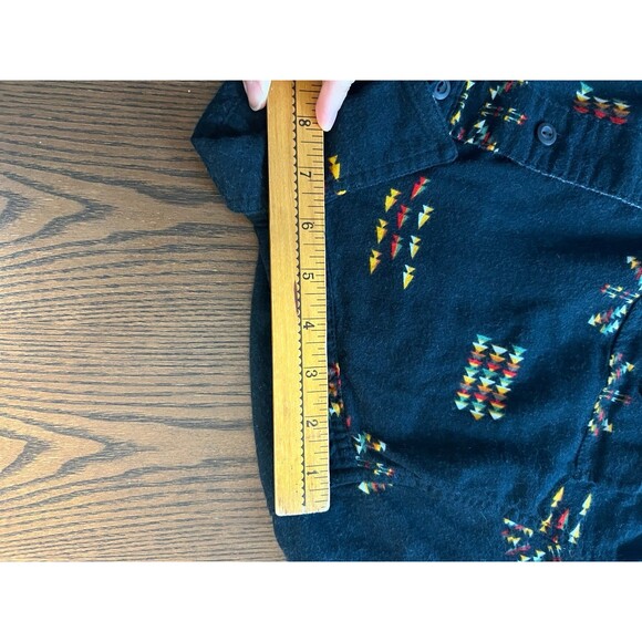 Mossimo Supply Co. Black Aztec Arrow Print Flannel Button-Down Shirt Men’s L 100 - Picture 5 of 8